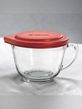 Anchor Hocking 2 Qt Batter Bowl Measuring Mixing Bowl with Lid Glass 8 Cup